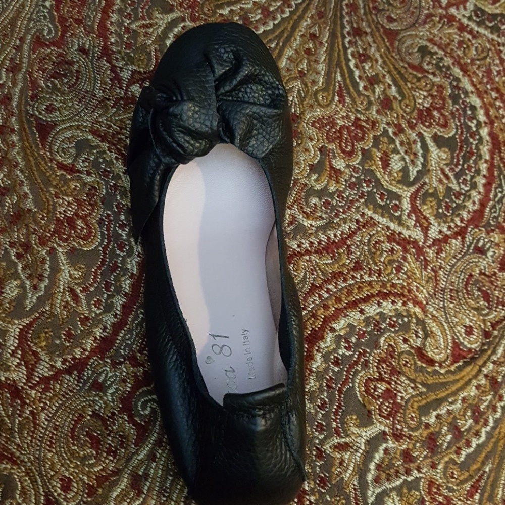 Italian leather ballet flats